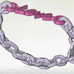 Captura1.jpg STL-Datei LOVE BRACELET kostenlos・Modell für 3D-Druck zum herunterladen