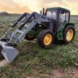 1700554423668.jpg Tractor Front loader hydraulic / electric. Front loader hydraulic / electric for Radio Control tractor.