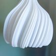 4.jpg Paralume a sospensione ondulato per E27 - Modello di sospensione luminosa scultorea