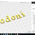 cura.png BODONI font lowercase 3D letters  STL file