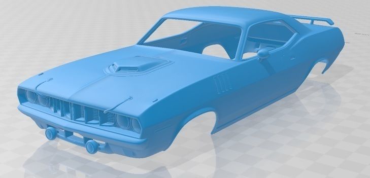 3d File Plymouth Barracuda 1971 Printable Body Car・3d Print Design To Download・cults