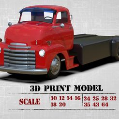 0_2.jpg 3D file 3d print Custom Hauler Cab Over Engine Ramp Tow Truck COE・3D printable model to download