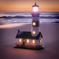 Lighthouse2.jpg Fichier STL Cabane du phare・Plan pour impression 3D à télécharger