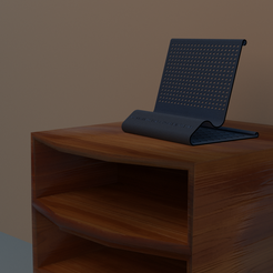 stand1.png Archivo STL Soporte para libros/tabletas・Diseño para descargar y imprimir en 3D