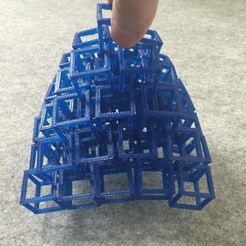 IMG_4739.jpg Free STL file Pyramid Cubes (Chainmail Cubes) with Tinkercad・Template to download and 3D print