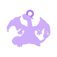 charizard silhueta.stl POKEMON CHARIZARD SILHOUETTE PORTE-CLÉS (EASY PRINT NO SUPPORTS)
