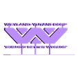 weyland-alien-series-logo-stand.stl Weyland Alien Series Logo