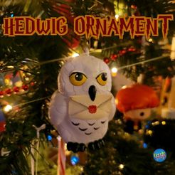 owl.jpg Archivo STL gratis Adorno Hedwig・Plan para descargar y imprimir en 3D