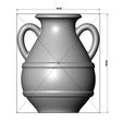 S-VASE-1-04.jpg Stepped Greek vintage urn and vase 3D print model