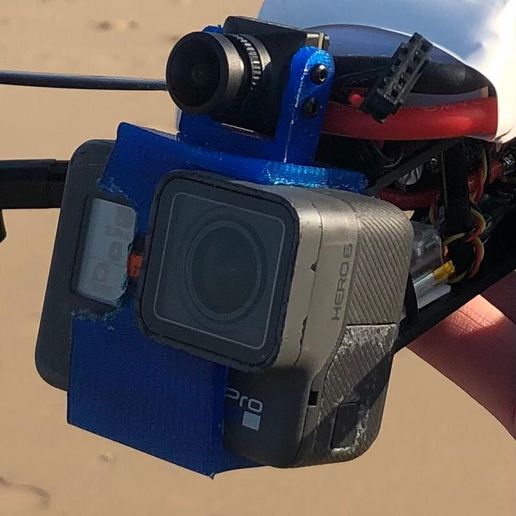 Source one v5 7inch gopro mount 3D model