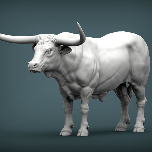 Texas-Longhorn1.jpg Texas Longhorn 3D-Druckmodell