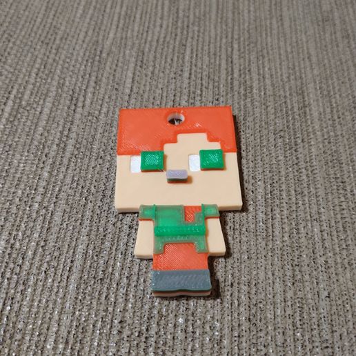 Minecraft Alex Keychain 3D model