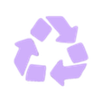 Emoji_u267b.stl Recycling codes: universal and glass