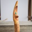 8.jpg Fichier STL Baguette en bois d'élan - Animal spirituel・Plan pour impression 3D à télécharger