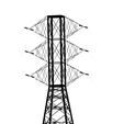 2.png 3D file electric tower - power tower・Model to download and 3D print