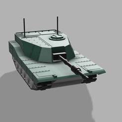 1.png Free STL file Abrams Tank Model Kit・3D printable model to download