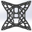 bottom view.PNG Fichier STL Cadre bionique 225mm・Modèle à télécharger et à imprimer en 3D
