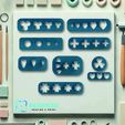model-multiple-cutters.jpg Multiple flowers, hearts polymer clay cutters