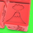 8-Cube-dino-volcano.png 用于橡皮泥和感官游戏的益智恐龙立方体