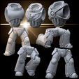 Assault-Marine-presentation-08.jpg 3D file First Line Attack Troopers - Truescale・Model to download and 3D print