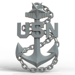 1949.-US-NAVY-SENIOR-CHIEF-PETTY-OFFICER-ANCHOR.png 3D Model STL File for CNC Router Laser & 3D Printer 1949. US NAVY SENIOR CHIEF PETTY OFFICER ANCHOR