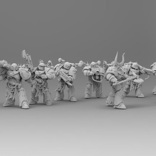 Knights Traitoris - Squad Telion 3D model