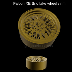 Nuevo-proyecto-2022-09-15T140551.821.png Fichier STL Falcon XE Snoflake roue / jante・Modèle pour imprimante 3D à télécharger