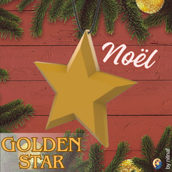 Noël.png étoile de noël / noël golden star