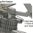 Locking Pin Feature Insert piece of 1.75mm filament as a "locking pin" Spherical Parallel Manipulator