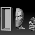 image_2024-09-21_20-16-36.png Deadpool Deagle Marvel Model Book Nook STL - Shelf Insert 3D Print Model