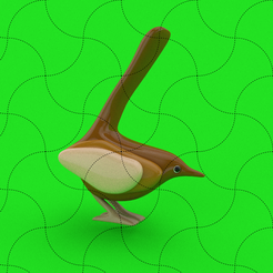 brt1.png Fichier STL Nouvelle ligne, décoration d'oiseaux・Plan pour imprimante 3D à télécharger