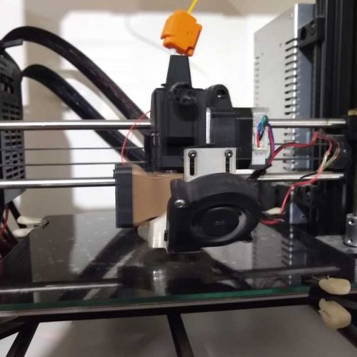 Engine and fan layer grip for BMG + E3D Clone - 3D model önizlemesi