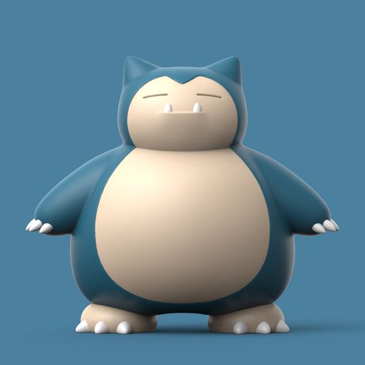 Fichier Stl Pokemon Snorlax・design Imprimable En 3d à Télécharger・cults