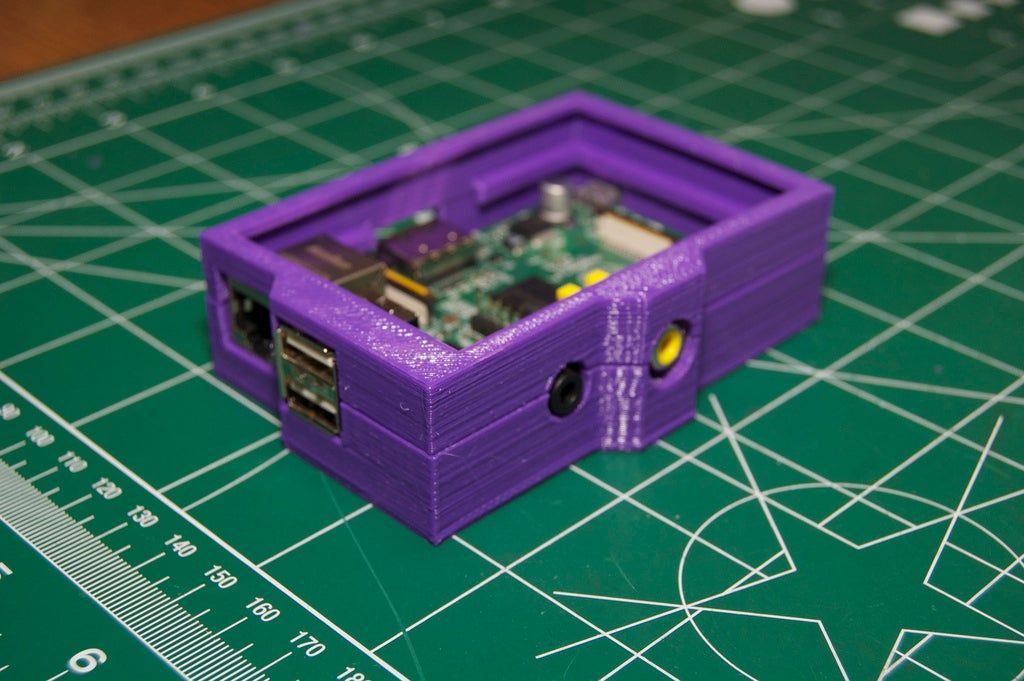 Download free STL file Raspberry Pi Case 2 (RasPi) • 3D printer design ...