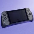 01.JPG Fichier STL Nintendo Switch - Poignée ergonomique (Original + OLED)・Modèle à télécharger et à imprimer en 3D