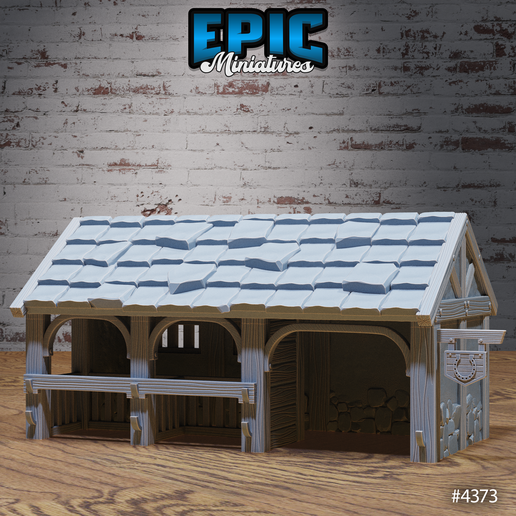 3D file Horse Stable ‧ DnD Miniature ‧ Tabletop Miniatures ‧ Gaming ...