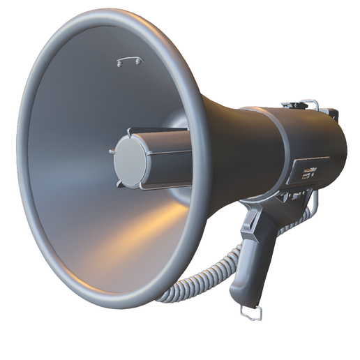 📣 Portable Megaphone Bullhorn・ STL File for 3D printing・Cults