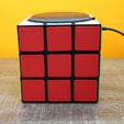 IMG_7737.jpg Rubiks Cube Echo Dot Holder Amazon Alexa 3rd Gen Stand Cool Colorful Gift for Cuber Fun Twisty Puzzle Home Decor Accessory Rubik's Game