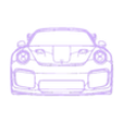 Porsche_911 gt2 rs 2019 front.stl Wall Silhouette: All sets