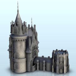 1.jpg Gothic castle with tower 14 - Medieval Flames of war Bolt Action Modern Warhamme