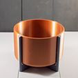 CopperCirclePlanter.jpg Download free STL file Copper Bowl Planter • 3D printer model, TangoFiveCreations