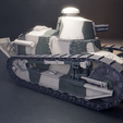 T-22.png Renault FT-17 - WW1 French Light Tank 3D model