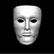 greek_mask_1.jpg Greek Mask Model STL - Ancient Theatre Print - Historical Replica Design - Drama Prop Files - Classical Art Piece