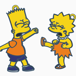 pic.png Bart and smooth keychain