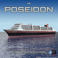 poseidon.jpg STL file MS POSEIDON - Fictional cruise ship from the 2006 movie・3D printer model to download