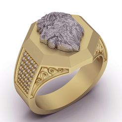 keyshot-jewelry-scene-setup-set-3.10344.jpg Fichier STL Anneau de lion・Plan pour impression 3D à télécharger