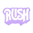 RUSH TEXT [Back Plate].stl RUSH LEDボックスライト / リソ