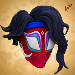 RenderPavitr.png Archivo STL Pavitr Prabhakar Cabeza (A través del spiderverso)・Diseño imprimible en 3D para descargar