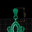 dimension-2.png MUSLIM ALLAH NAME PENDANT 3D PRINTABLE MODEL