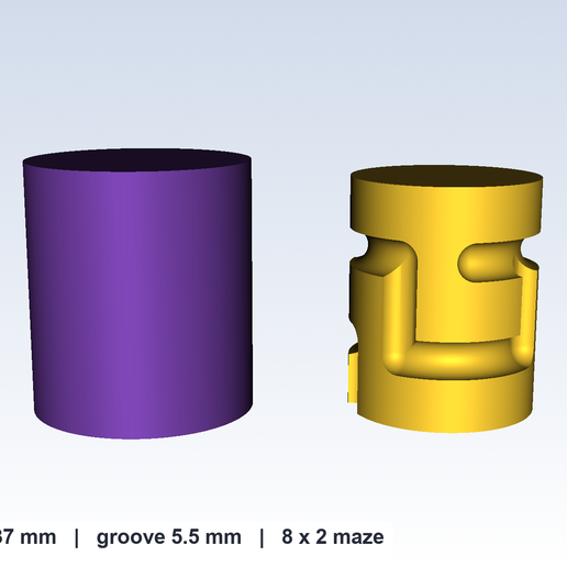 Maze Puzzle Gift Box #27 - Easy, 33 mm